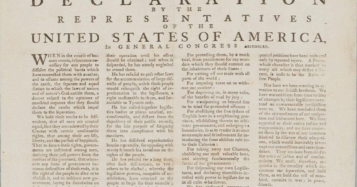 Exhibition image for Pressing Importance: Salem and the Declaration of Independence