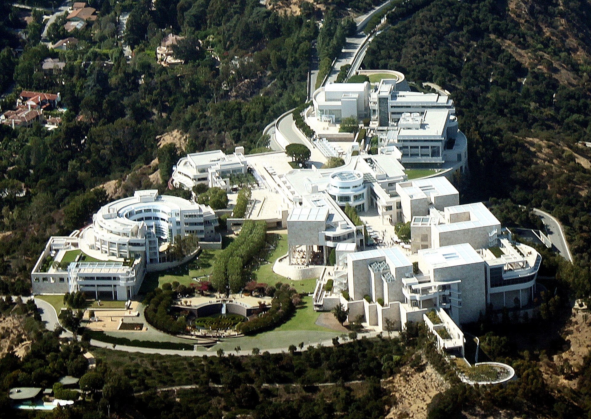The J. Paul Getty Museum building