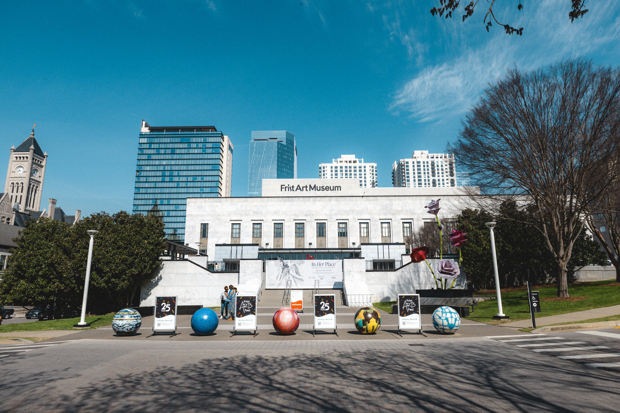 Exterior of the Frist Art Museum, a former art deco post office building in downtown Nashville