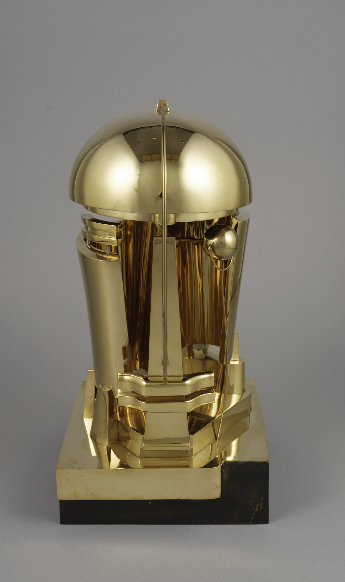 Rudolf Belling, Sculpture 23, 1923, a polished brass abstract head