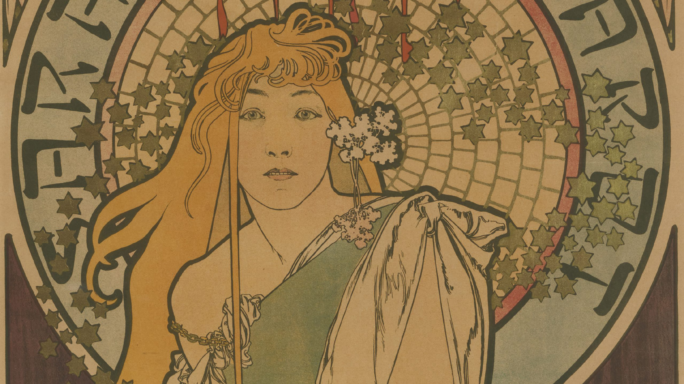 Exhibition image for Mucha’s Muses: Sarah Bernhardt and the Spirit of Art Nouveau