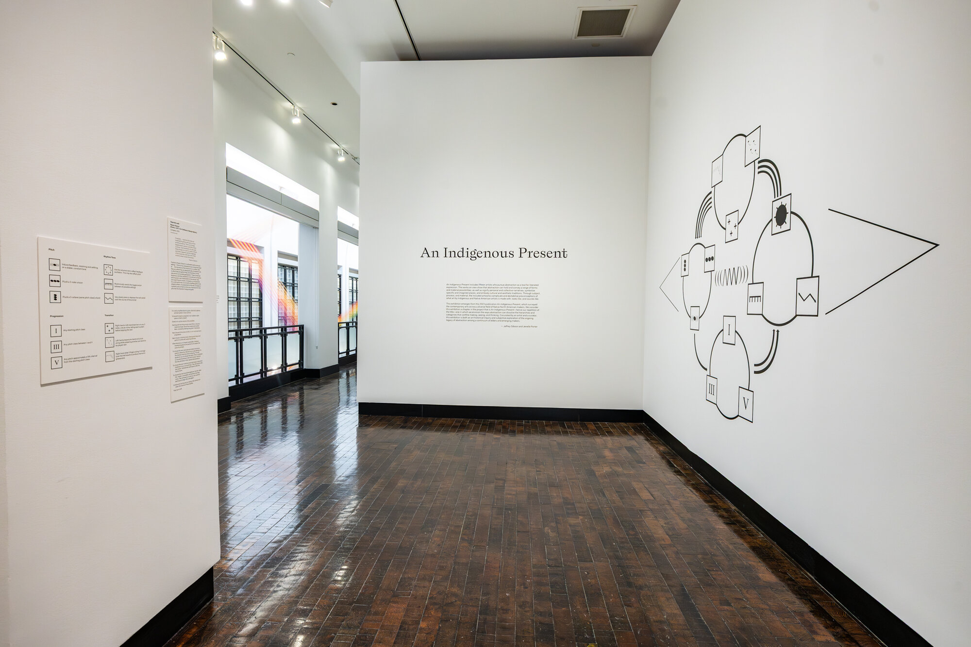 Gallery entrance to "An Indigenous Present" at the Frist Art Museum
