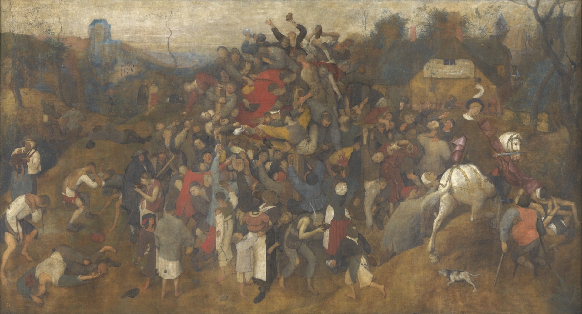 The Wine of Saint Martin’s Day Pieter Bruegel the Elder Glue-size tempera on twill 1566-67 Acquired with an extraordinary dation of the Ministry of Culture and with the Museo Nacional del Prado’s own funds, 2010