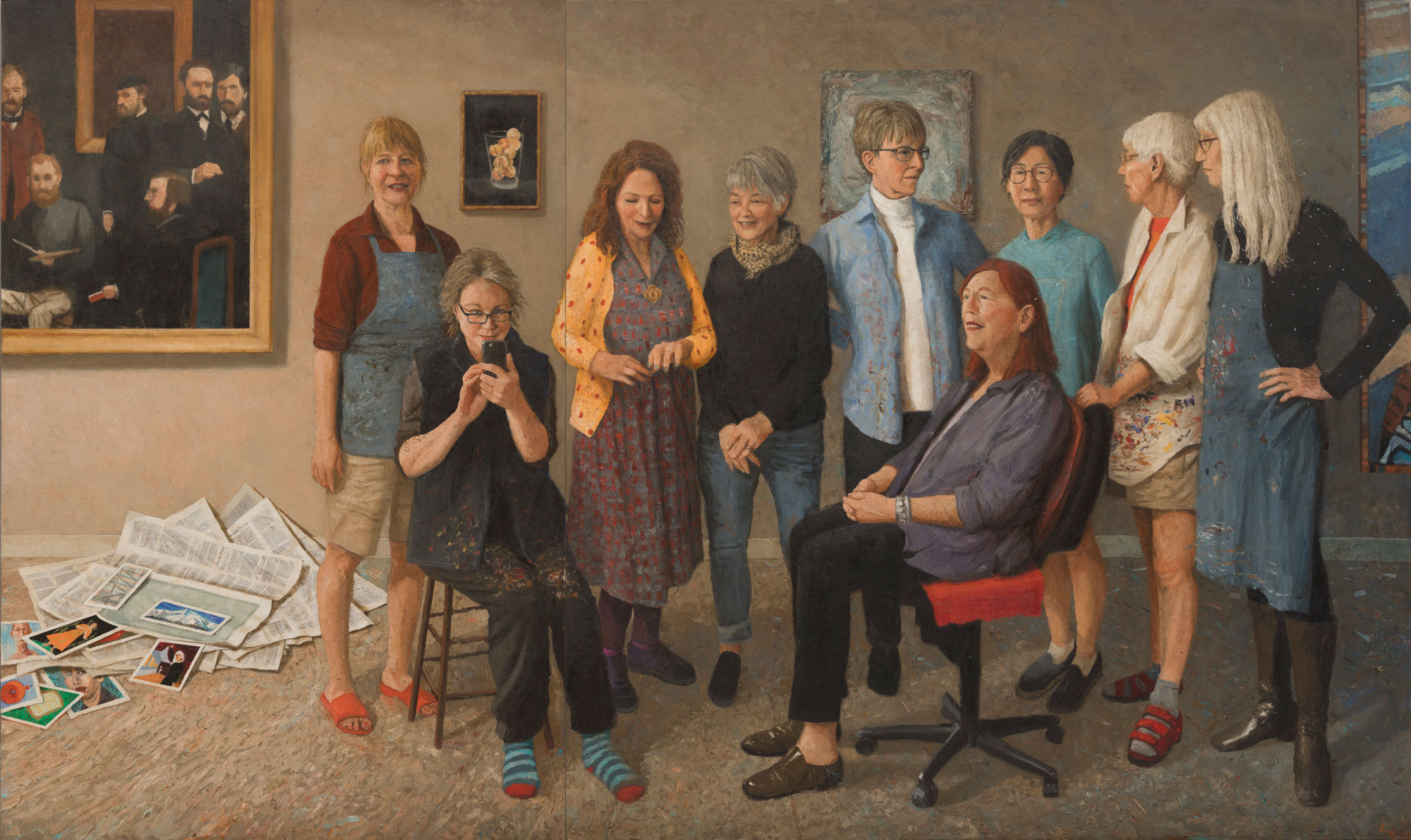 Exhibition image for Nine Women Artists