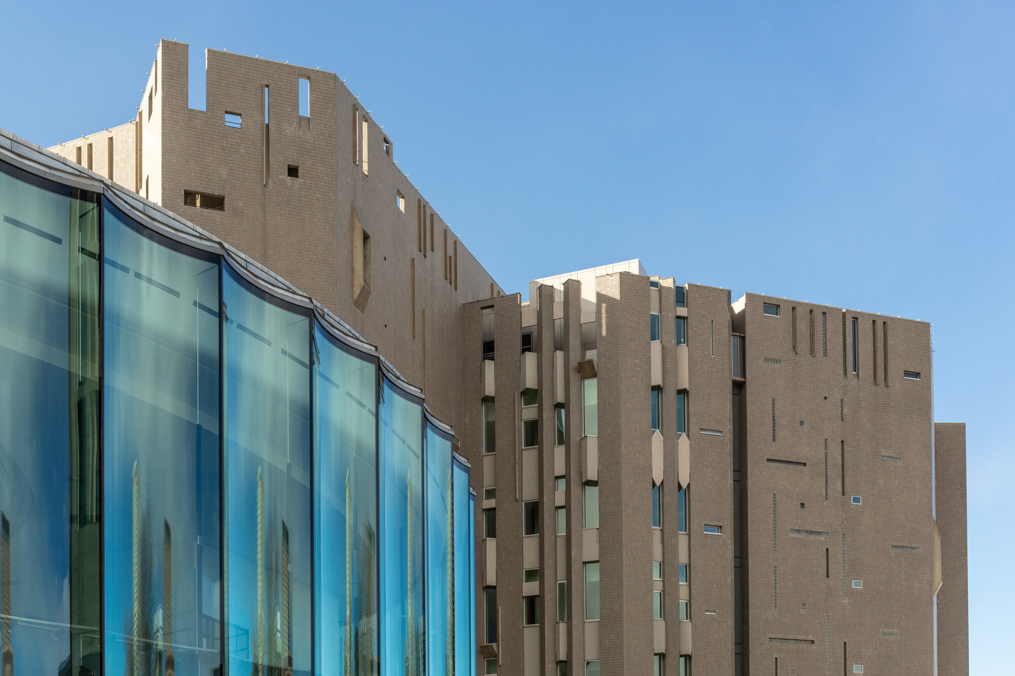 Exterior view of the Frederic C. Hamilton Building at the Denver Art Museum