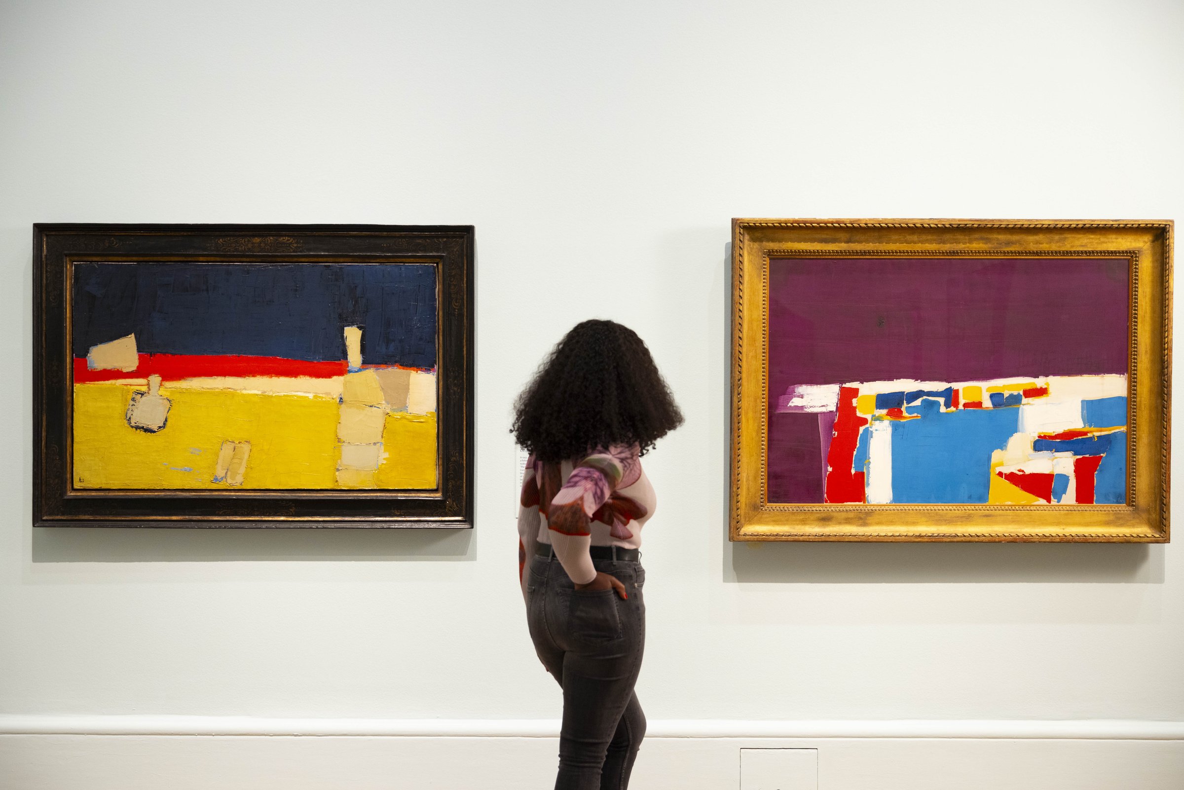 Painting the French Riviera at the Royal Academy of Arts, London: two brightly coloured paintings on a gallery wall