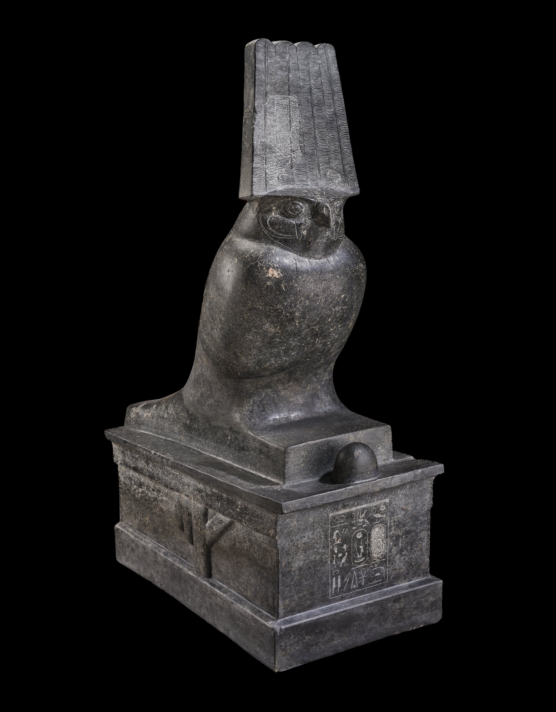 Granodiorite statue of a falcon, Horus of Nekhen, 1390–1352 B.C.