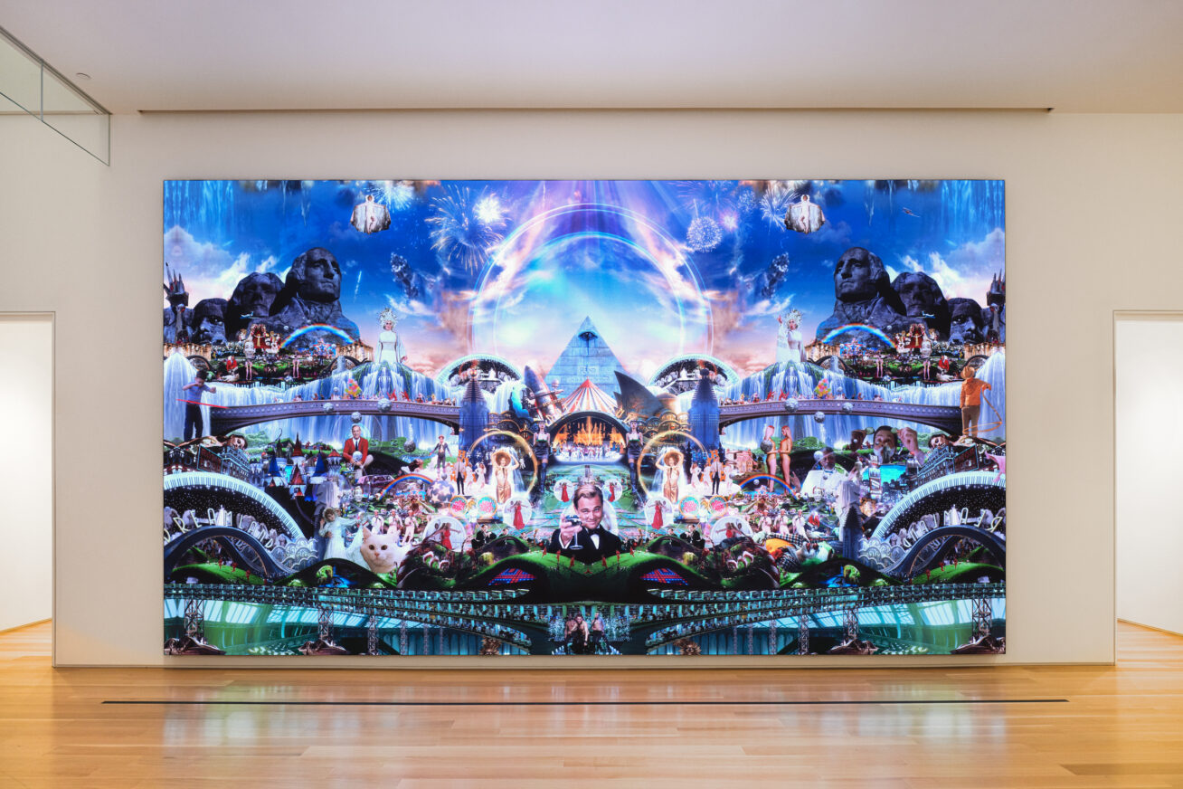 Installation View, Marco Brambilla, Heaven's Gate, 2025, Portland Art Museum.