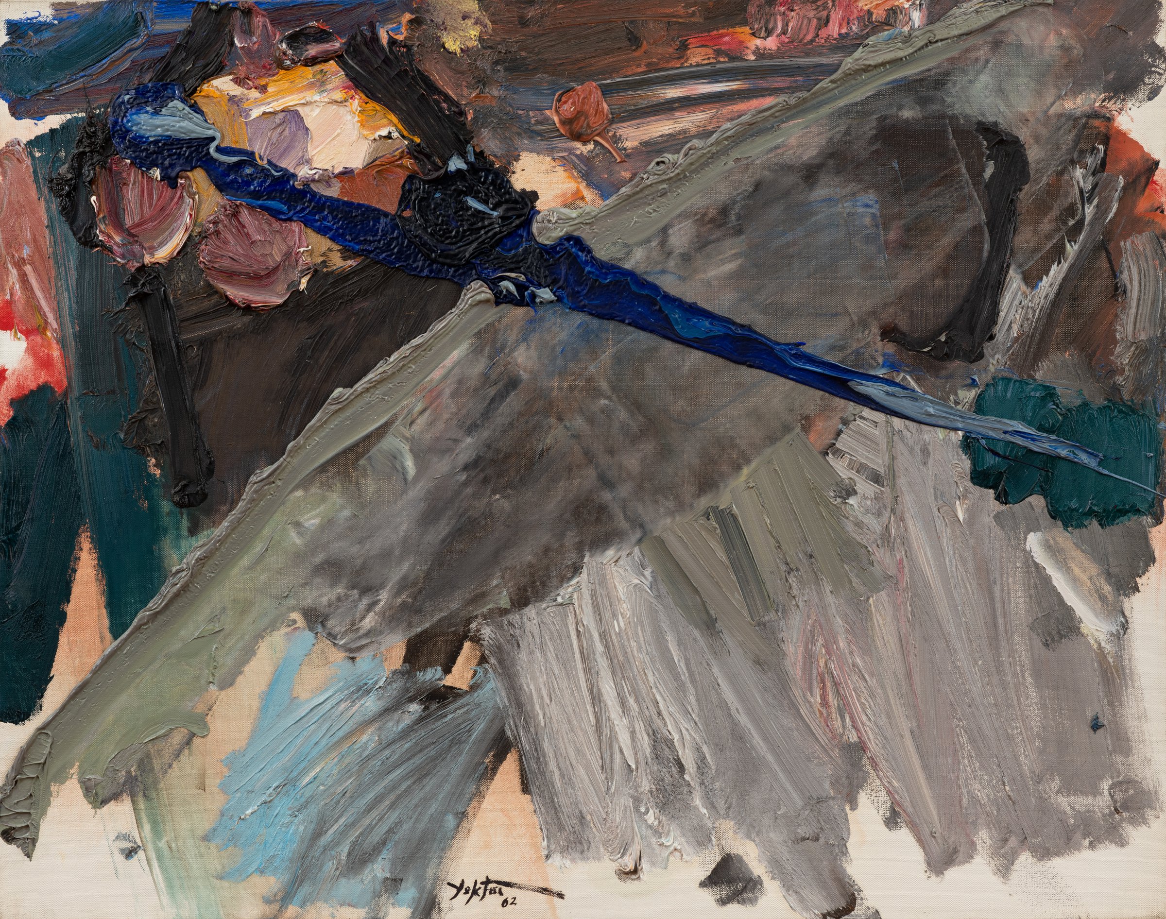 Manoucher Yektai, Untitled, 1962, oil on linen