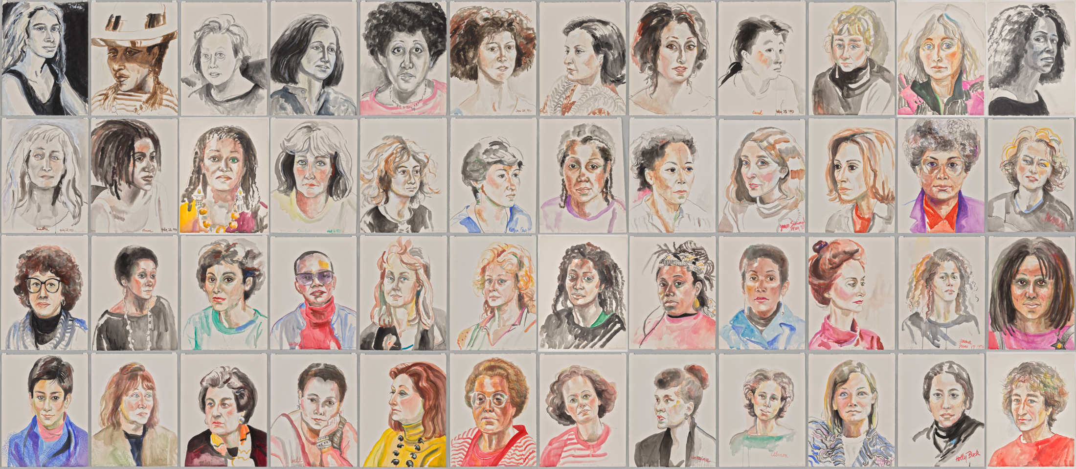 Exhibition image for The Gift: Emma Amos with Friends