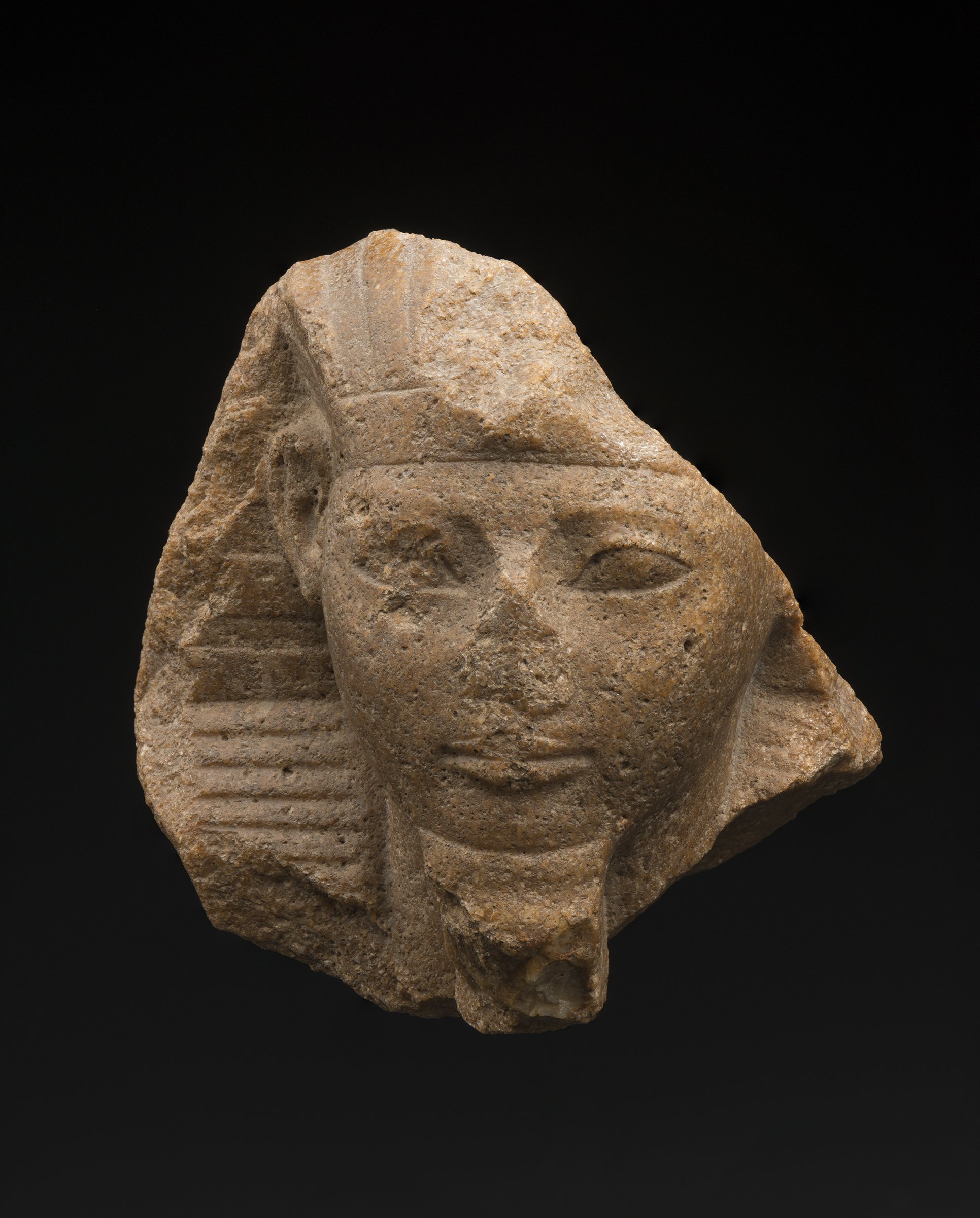 Quartzite head of Hatshepsut as a sphinx, 1473–1458 B.C.