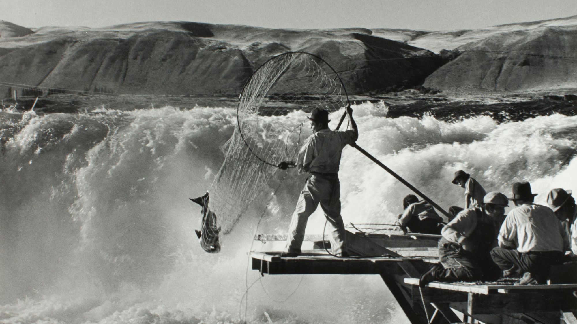 Ray Atkeson (American, 1907-1990), Celilo Falls, Oregon, ca