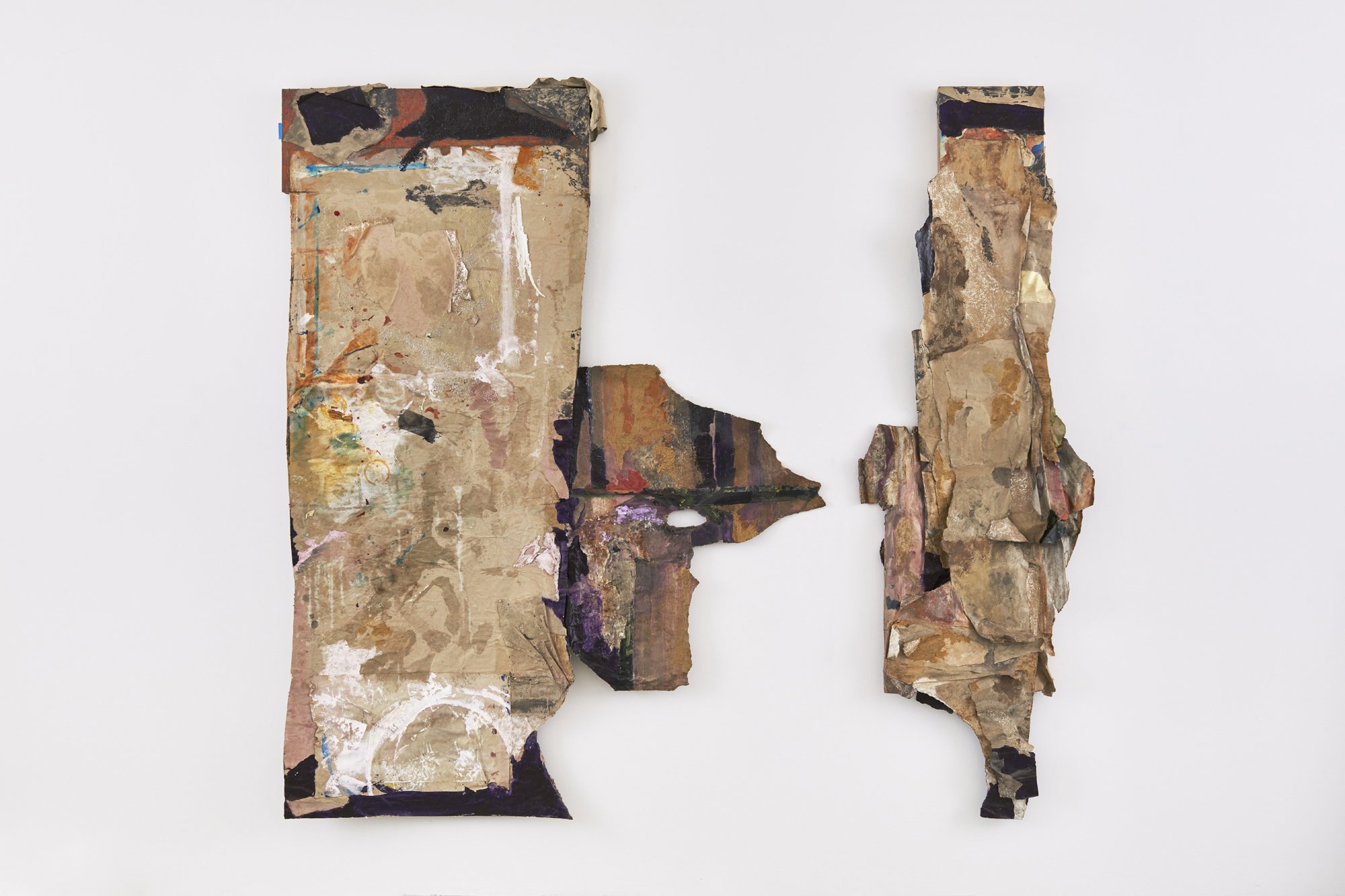 Suzanne Jackson, Sapphire & Tunis, 2010–11, acrylic wash on paper and wood