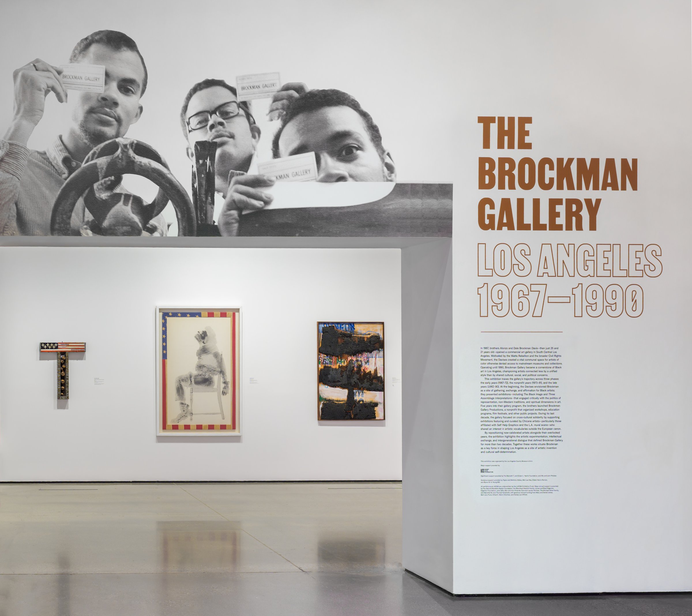 Installation view of The Brockman Gallery: Los Angeles, 1967–1990 at the Los Angeles County Museum of Art (1)