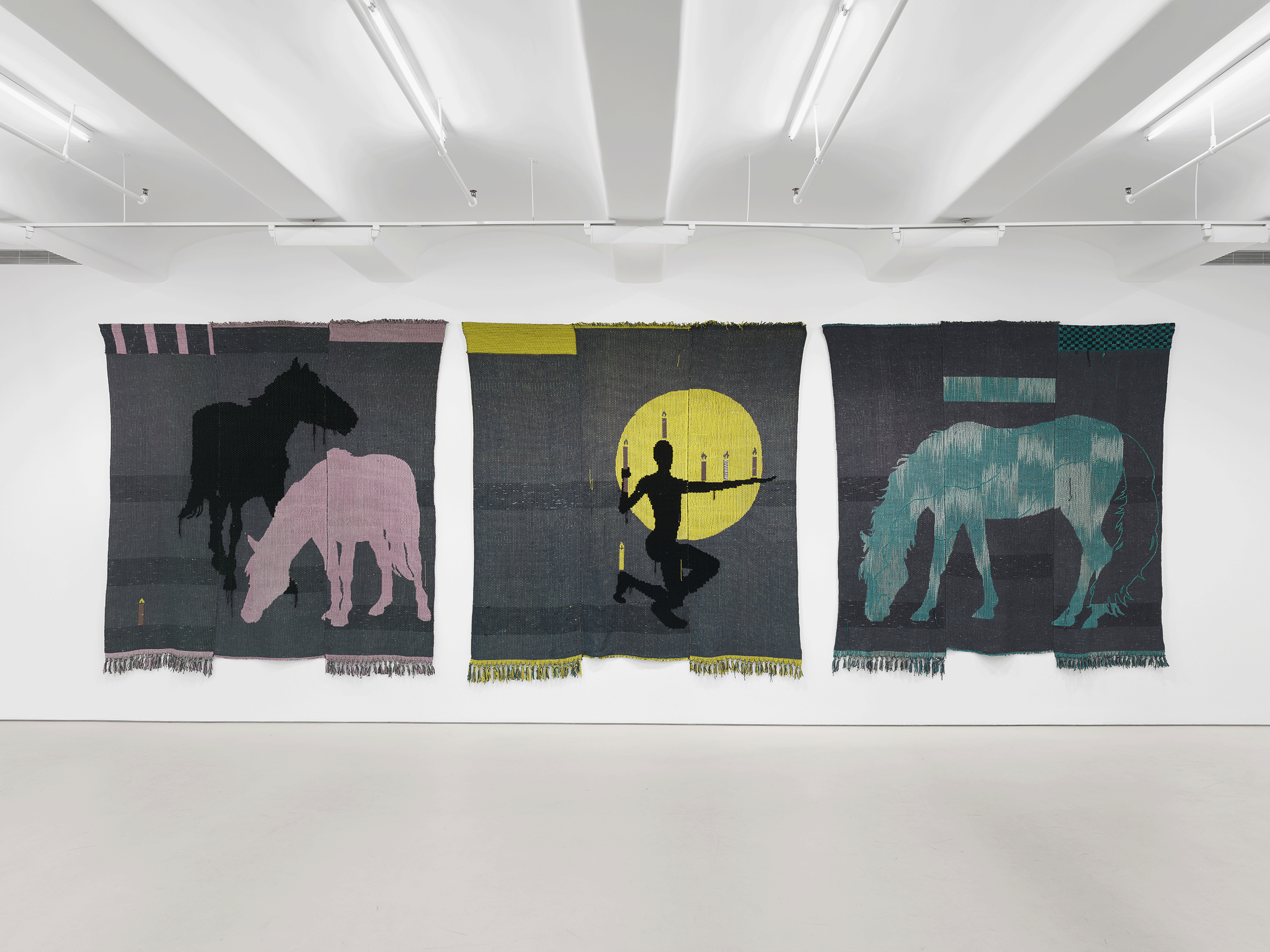 Exhibition image for Diedrick Brackens: lights at the end of the world