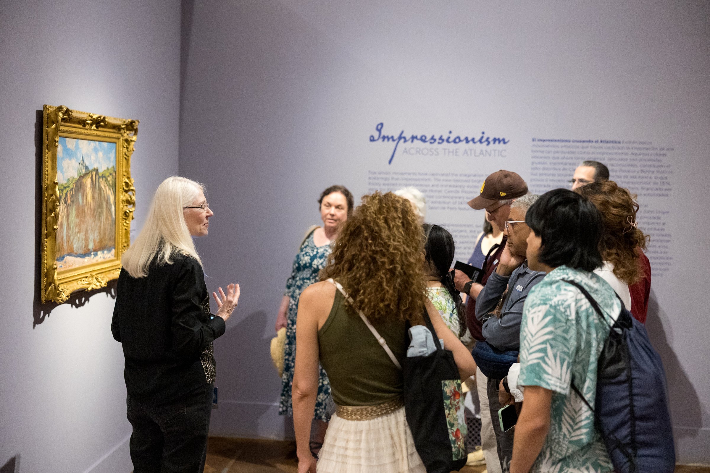 Visitors in the Impressionism galleries
