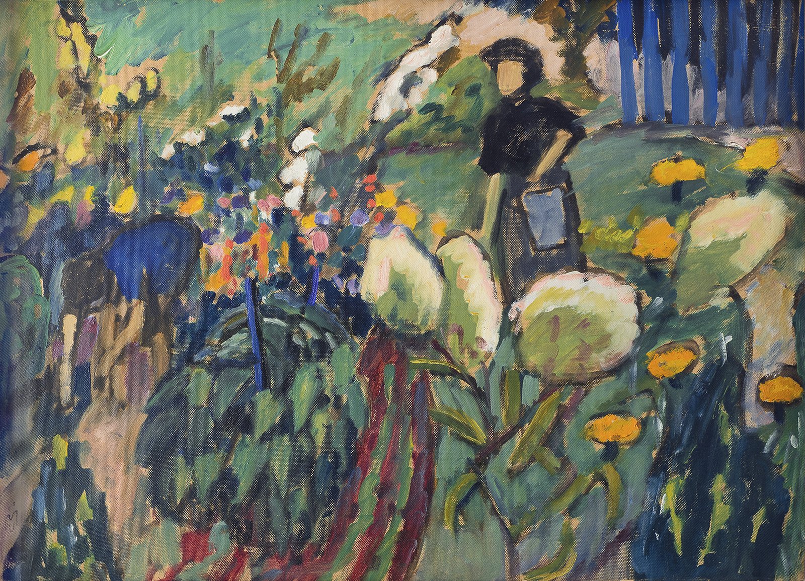 Gabriele Münter, In the Garden in Murnau, 1911