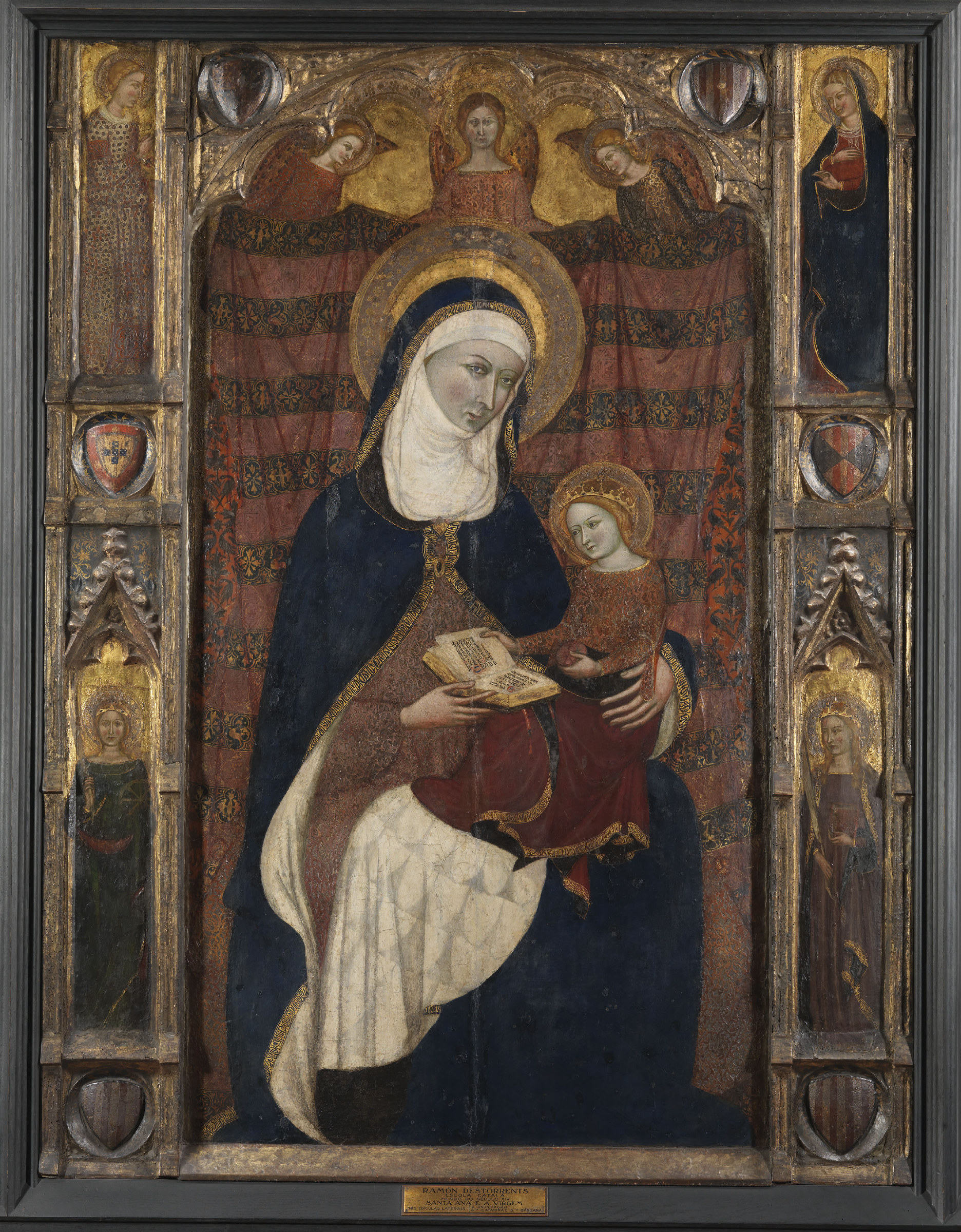 Saint Anne teaching the Virgin to read Ramon Destorrents, begun by Ferrer Bassa and Arnau Bassa Tempera and gold leaf on panel, 156 × 112 cm c. 1343–58 Lisbon, Museu Nacional de Arte Antiga