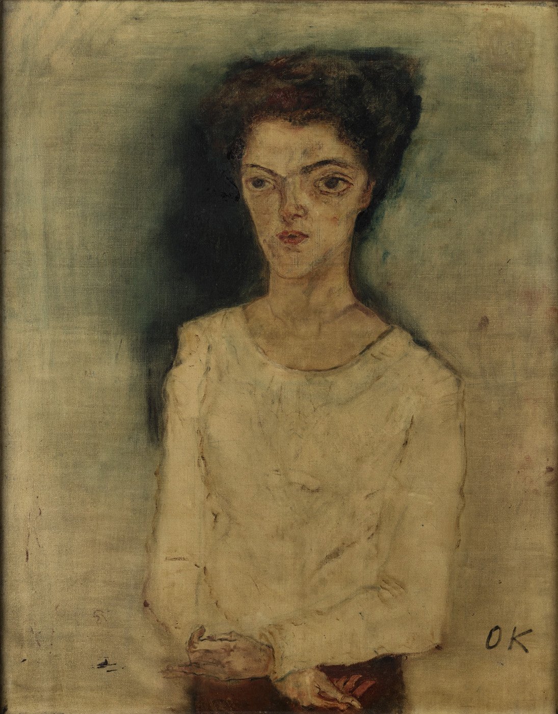 Oskar Kokoschka, Martha Hirsch (Woman with Large Eyes), 1909